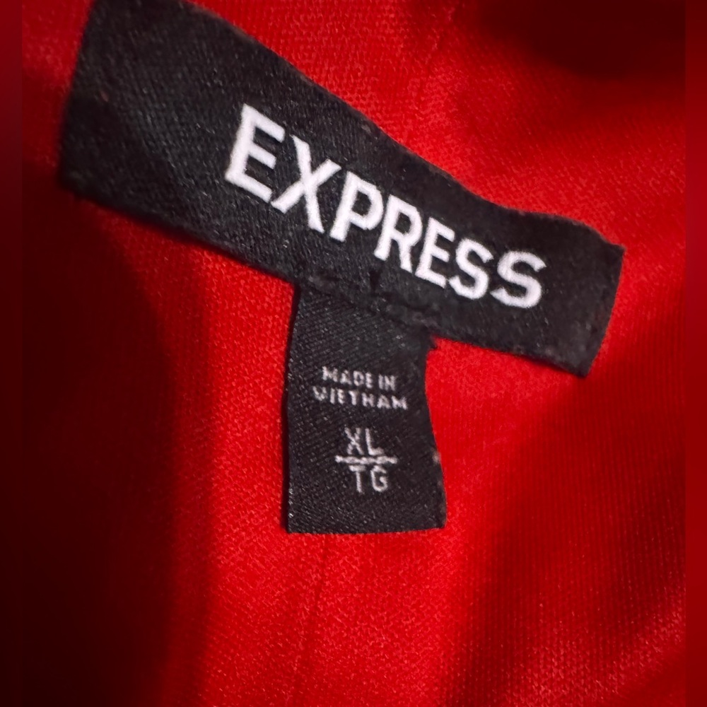 Express red black floral mini dress - Picture 3 of 3